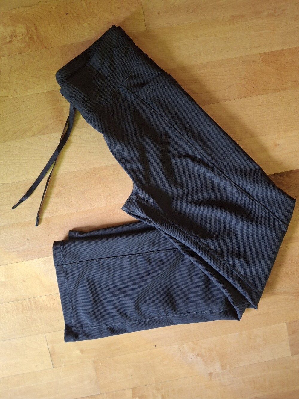 32 Degrees Black Track Pants with Drawstring